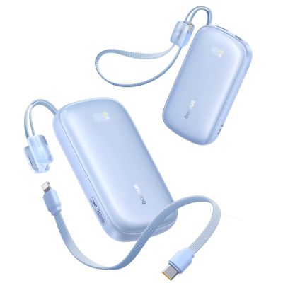 2. Baseus EnerFill FC21 Qpow 3 Ultra 20000mAh 22.5W Powerbank with Display and Cable Included - Blue