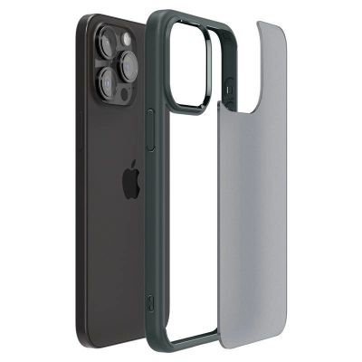 13. Spigen Ultra Hybrid iPhone 15 Pro Max Case - Dark Green