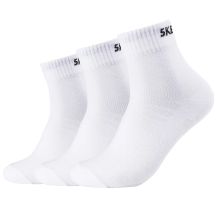 Skechers 3PPK Unisex Mesh Ventilation Quarter Socks SK42017-1000 White 35-38