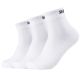 Skechers 3PPK Unisex Mesh Ventilation Quarter Socks SK42017-1000 White 35-38