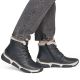5. Women's leather ankle boots, insulated, black, Rieker 45946-00