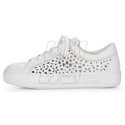 16. Rieker W RKR641 white comfortable leather shoes