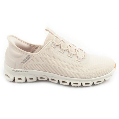 11. Skechers Glide-Step women's sneakers comfortable ecru slip-ins