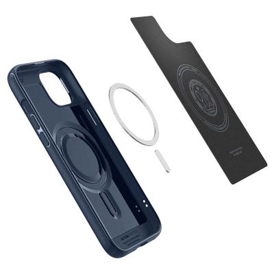 13. Spigen Mag Armor Case with MagSafe for iPhone 15 Plus - Blue