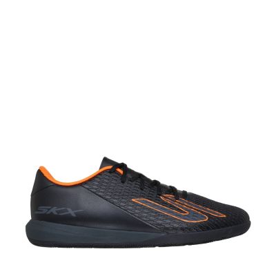 6. Skechers Club IC Football Boots Black and Orange 252136 BKOR