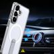 6. Hybrid Armor X Case for Samsung Galaxy A57 with Stand, Compatible with MagSafe - Transparent