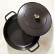6. STAUB 40511-472-0 Deep Frying Pan with Lid - Black 28 cm
