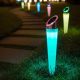 12. SOLAR LAMP PATHWAY 4LED 2 COLORS 32.5CM