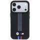 3. BMW M Quadrille Kevlar Anthracite & Tricolor Print Lines MagSafe Case for iPhone 17 Pro / 18 Pro - Black