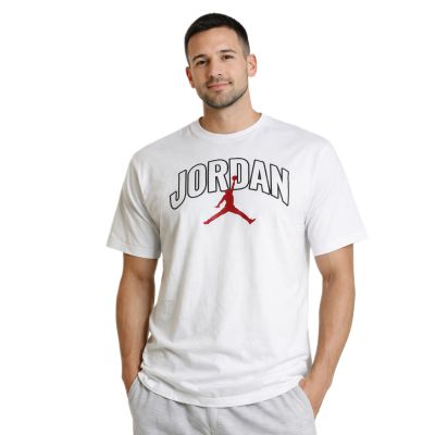 4. Men's Air Jordan Brooklyn Arch Logo T-shirt White - IB7347-100