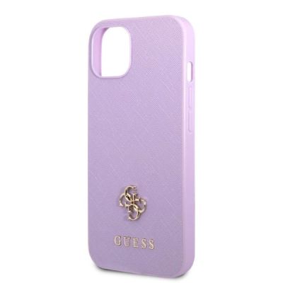 6. Guess GUHCP13SPS4MU iPhone 13 mini 5.4" purple/purple hardcase Saffiano 4G Small Metal Logo