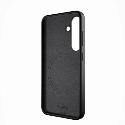 7. Puro Icon Silicone Case for Samsung Galaxy S25+ - Black