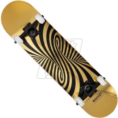 2. Rocket Twisted Foli Gold Skateboard 7.5" RKT-COM-1555