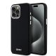 DKNY Liquid Silicone Small Metal Logo MagSafe Case for iPhone 14 Pro Max - Black