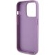 7. Guess Leather 4G Stamped case for iPhone 15 Pro - purple