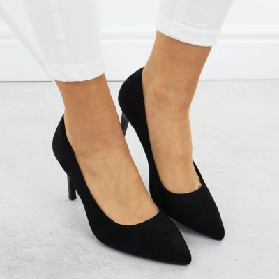 4. Black suede stiletto pumps Sergio Leone 1339