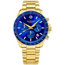 Men's Watch Giewont Chronograph Sapphire Gold Blue GW3520-B5