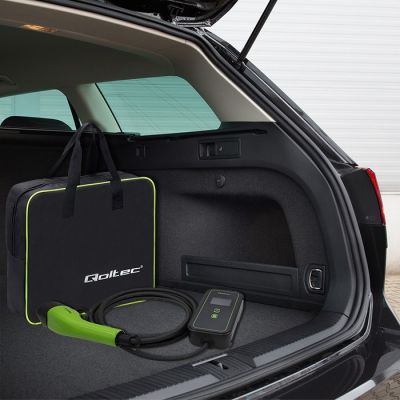 11. Qoltec Mobile EV charger 2 in 1 type2, 3.5kW, 230V