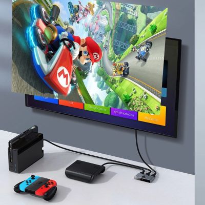 14. Baseus bidirectional switch splitter switcher HDMI - 2x HDMI 4K / 30 Hz gray (CAHUB-BC0G)