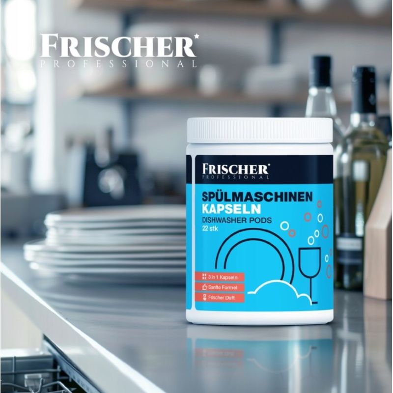 5. Capsules for dishwasher tablets 3in1 Frischer 22 pcs.