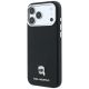 2. Karl Lagerfeld Grained Karl Head Metal MagSafe Case for iPhone 18 Pro / 17 Pro - Black