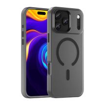 Magnetic Abrasive iPhone 17 Pro Case Compatible with MagSafe - Matte Black