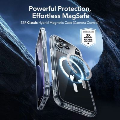 2. ESR Classic Hybrid MagSafe + Tempered Glass Set for iPhone 17 Pro - Clear