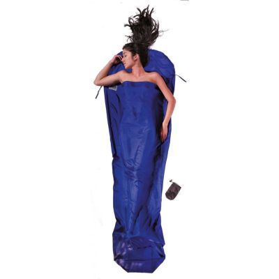 Cocoon MummyLiner Adult Mummy Sleeping Bag Silk Blue