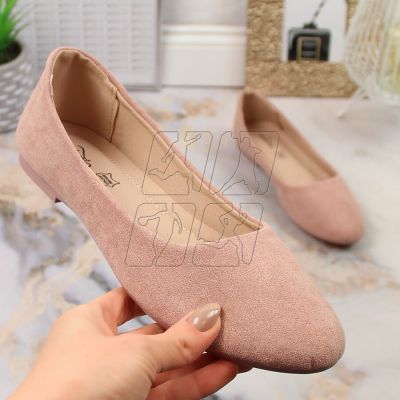 3. eVento W EVE205C suede ballerinas, dirty pink