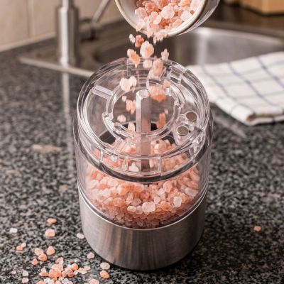 14. ELDOM ELECTRIC PEPPER AND SALT GRINDER MP24 GRIND SILVER
