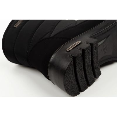 6. Progress Women’s Winter Boots, Black Insulated Snow Boots with Sheepskin Lining