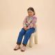 10. Affenzahn Barefoot Slippers Cotton Movy Deer (01398-40141)
