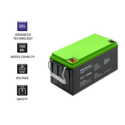 3. QOLTEC GEL BATTERY 12V | 150AH | GEL