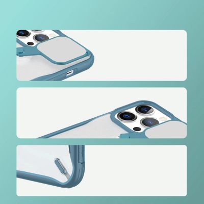 16. Nillkin Cyclops Case durable case with camera cover and foldable stand iPhone 13 Pro black