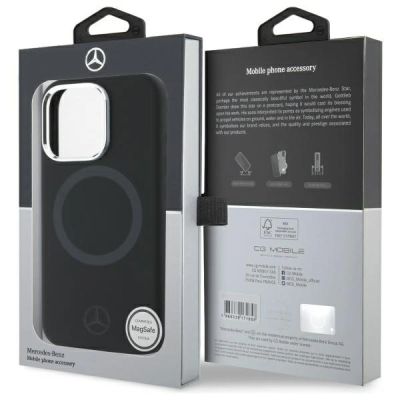 8. Mercedes Silicone Tonal Logo MagSafe iPhone 16 Pro Case - Black
