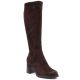 Women’s brown suede heeled boots Potocki SZ12849