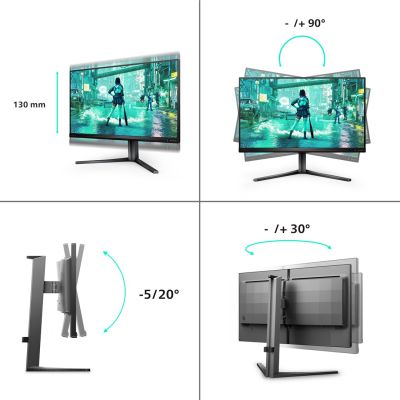 44. MONITOR PHILIPS EVNIA LED 24.5" 25M2N3200W/00 240Hz
