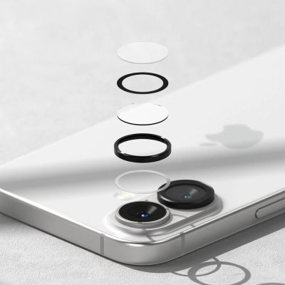 5. Ringke Camera Frame Protector 2-pack for iPhone 16 / 16 Plus - Black