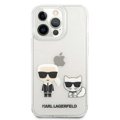 3. Karl Lagerfeld Karl & Choupette Case for iPhone 13 Pro Max 6.7" - Transparent