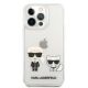 3. Karl Lagerfeld Karl & Choupette Case for iPhone 13 Pro Max 6.7" - Transparent