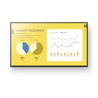 Sony FW-43EZ20L signage display Flat panel Digital Signage 109.2 cm (43") LED Wi-Fi 350 cd/m2 4K Ultra HD Black Android 16/7