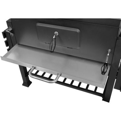 16. XXL charcoal grill, cast iron grate, 78x42.5cm