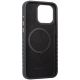 7. Audi Genuine Leather case with MagSafe for iPhone 15 Pro Max - black and red