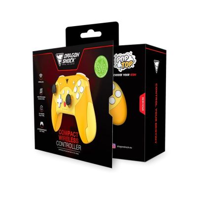 5. Dragonshock PopTop Compact Orange, Red, Yellow Bluetooth Gamepad Nintendo Switch