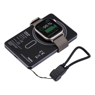 4. TROIKA POP50 5000 mAh Wireless Charging Gray, Black