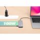 9. MANHATTAN 8-in-1 USB-C Docking Station with USB 3.2 Gen 1 Power Delivery Type-C Male to HDMI Female, Three USB-A Ports, Gigabit RJ45 Port, USB-C Power Delivery Port, SD/MicroSD Card Reader, Aluminum, Space Gray (13061)