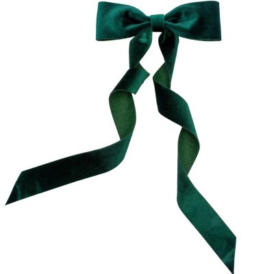 17. GREEN DECORATIVE BOW 2x19x48CM 4PCS MICA