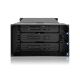 6. IcyDock 3x3.5" SATA in 2x5.25" bay backplace stage fan 80mm