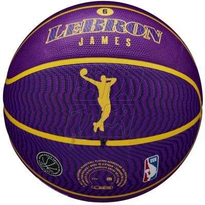 2. Wilson NBA Player Icon LeBron James Outdoor Ball WZ4027601XB