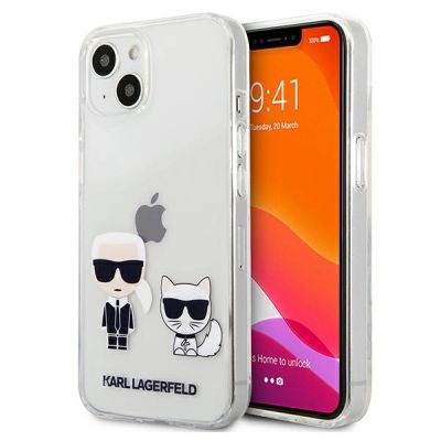Karl Lagerfeld Transparent Karl & Choupette Case for iPhone 13 mini - transparent